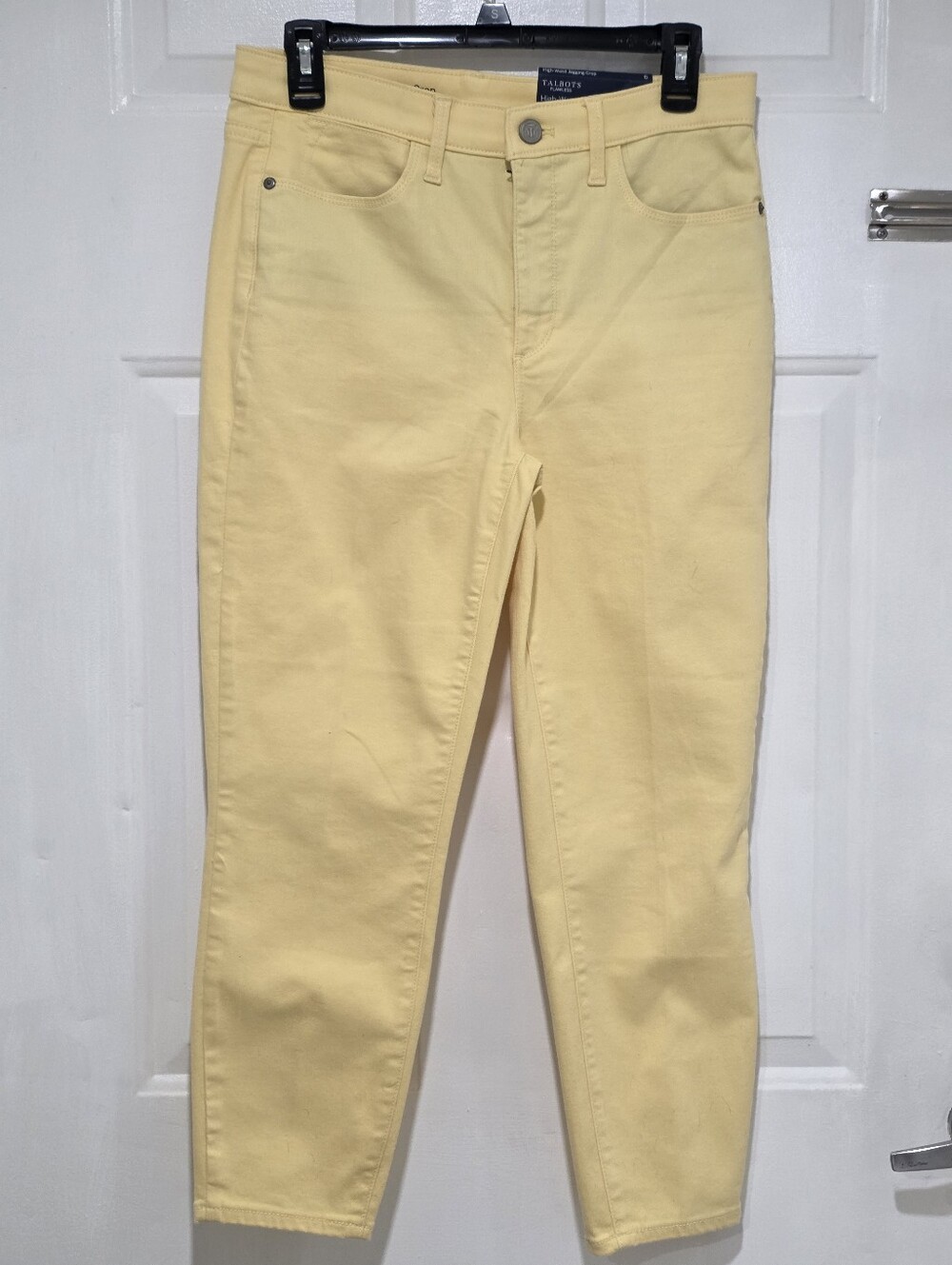Talbots Pale Yellow Ankle Slim Jeans